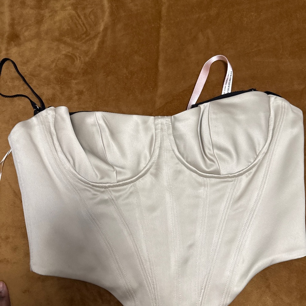 Luette Beige Corset L+ Plus Cup Top - Picture 8 of 8